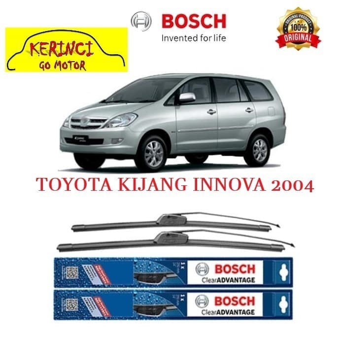 WIPER BOSCH CLEAR ADVANTAGE TOYOTA KIJANG INNOVA 2004 24&quot; &amp; 16&quot; SET