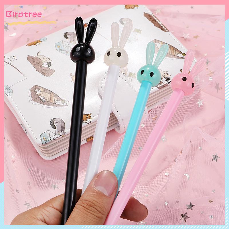

[Readystock❤️COD]Kartun Lucu Telinga Panjang Kelinci Gel Pena Kreatif Tanda Tangan Pena Alat Tulis Siswa- BS