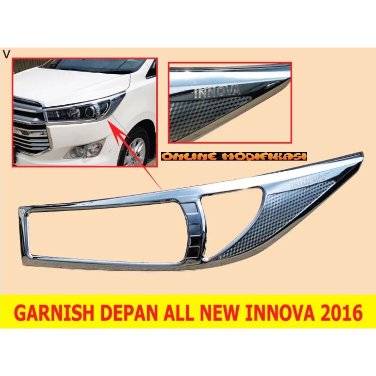 Garnish Depan Chrome All New Innova 2016
