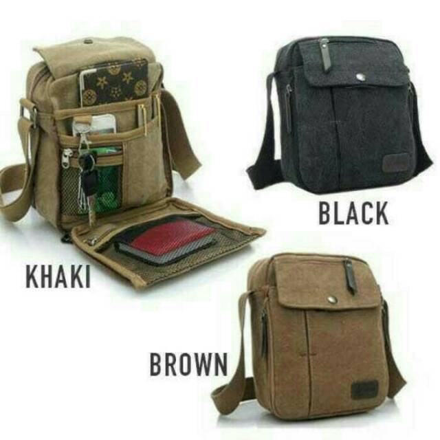 Tas selempang Kanvas RYH-HW (impor multifungsi)