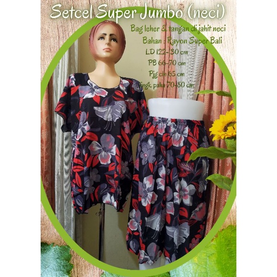 Stelan celana pendek Jumbo //Setcel Bali Jumbo //Setcel pendek Rayon Bali //Baby doll Rayon Bali //Baby doll Bali