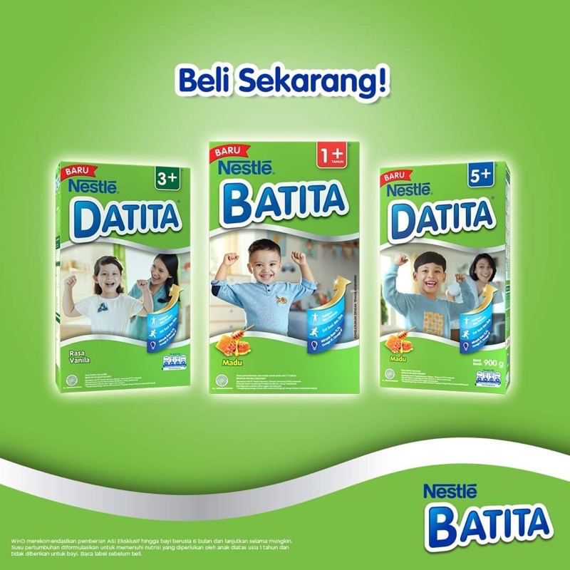 

SUSU BUBUK NESTLE 900 GRAM BATITA 1+ DATITA 3+ DATITA 5+