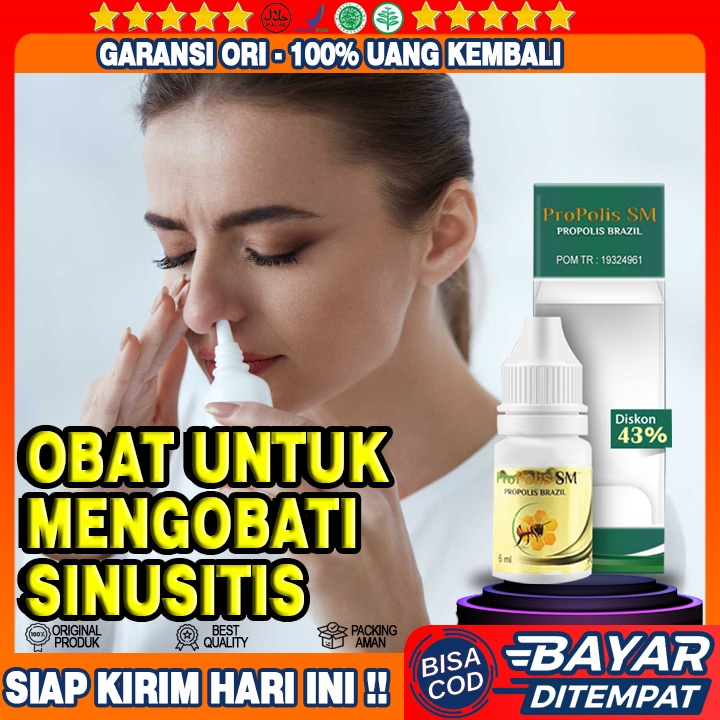 Obat Sinusitis, Penyakit Sinusitis, Sinusitis Akut, Sinusitis Kronis, Radang Sinus PROPOLIS SM