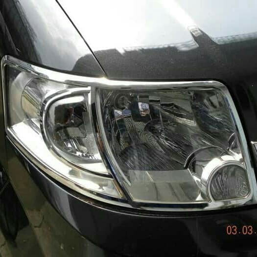 Garnish List Cover Lampu Depan Suzuki Apv Arena Chrome