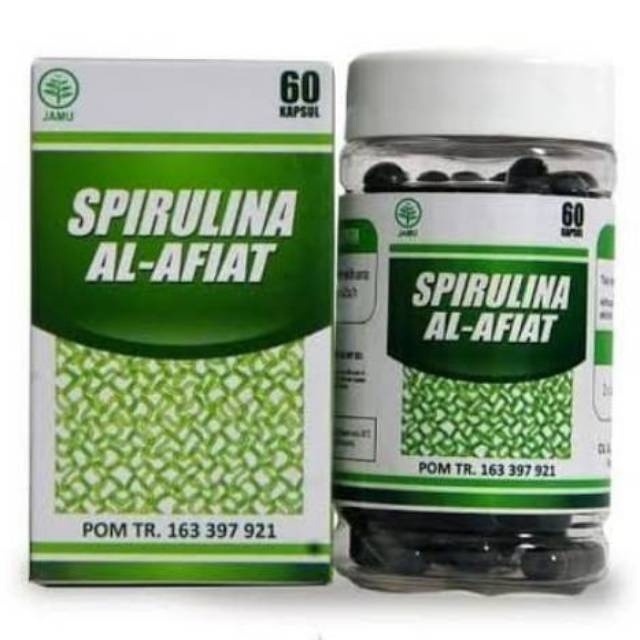 Spirulina Al Afiat 60 kapsul | Suplemen Imun, Kolesterol, Anti kanker