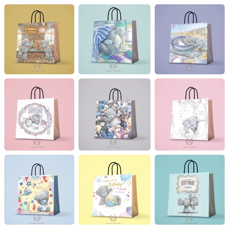 

paperbag custom forever friends bear goodie bag hampers souvenir