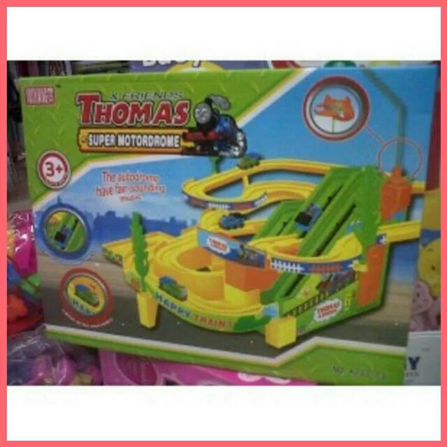 TRACK RACER THOMAS SUPER MOTORDROME - MAINAN ANAK LAKI COWOK LINTASAN MOBIL
