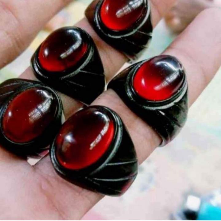 Model Baru.. CINCIN BATU AKIK GETAH KATILAYU ASLI  ALAM/BUAT MANCING IKAN