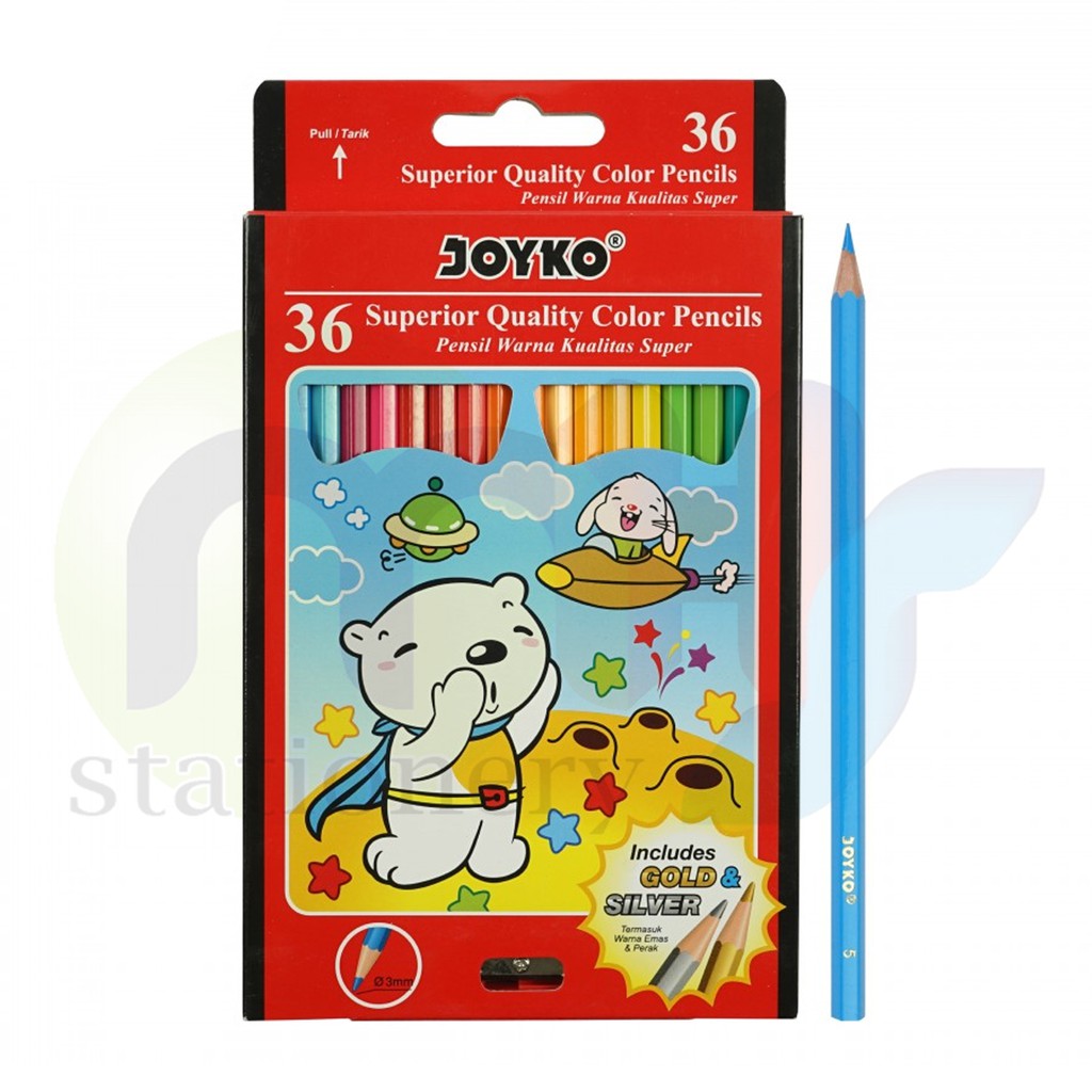 

Color Pencil / Pensil Warna Joyko CP-36PB / 36 Warna