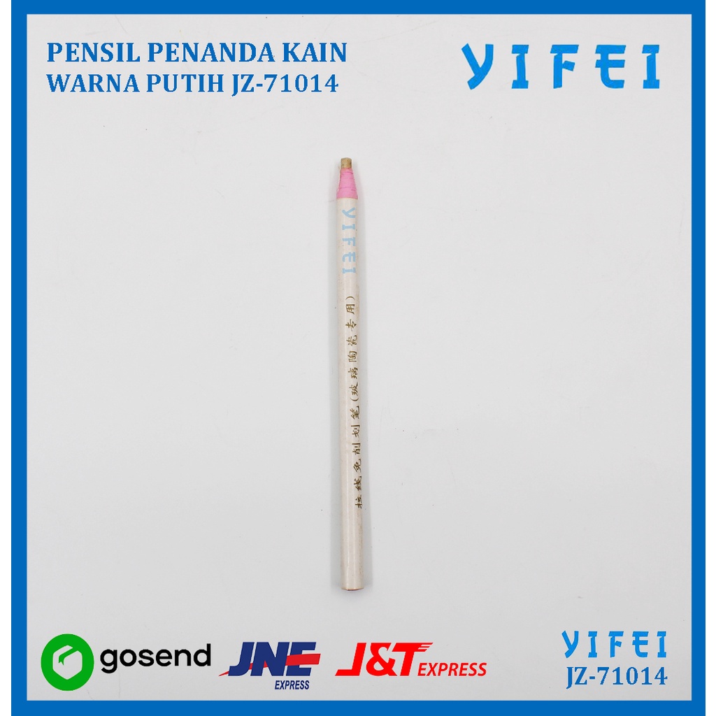 PENSIL PENANDA KAIN WARNA PUTIH/ WATER ERASABLE PENCIL YIFEI-71014