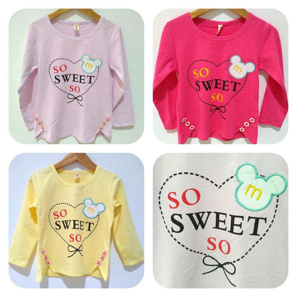 Blus Anak Perempuan Import 1 tahun 5 tahun