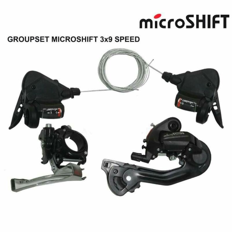 MICROSHIFT Groupset 3 X 9 SPEED shifter RD FD Sepeda Lipat Seli, MTB