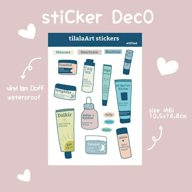 

sticker/sticker Deco/sticker skincare & heartcare/stickerbujo