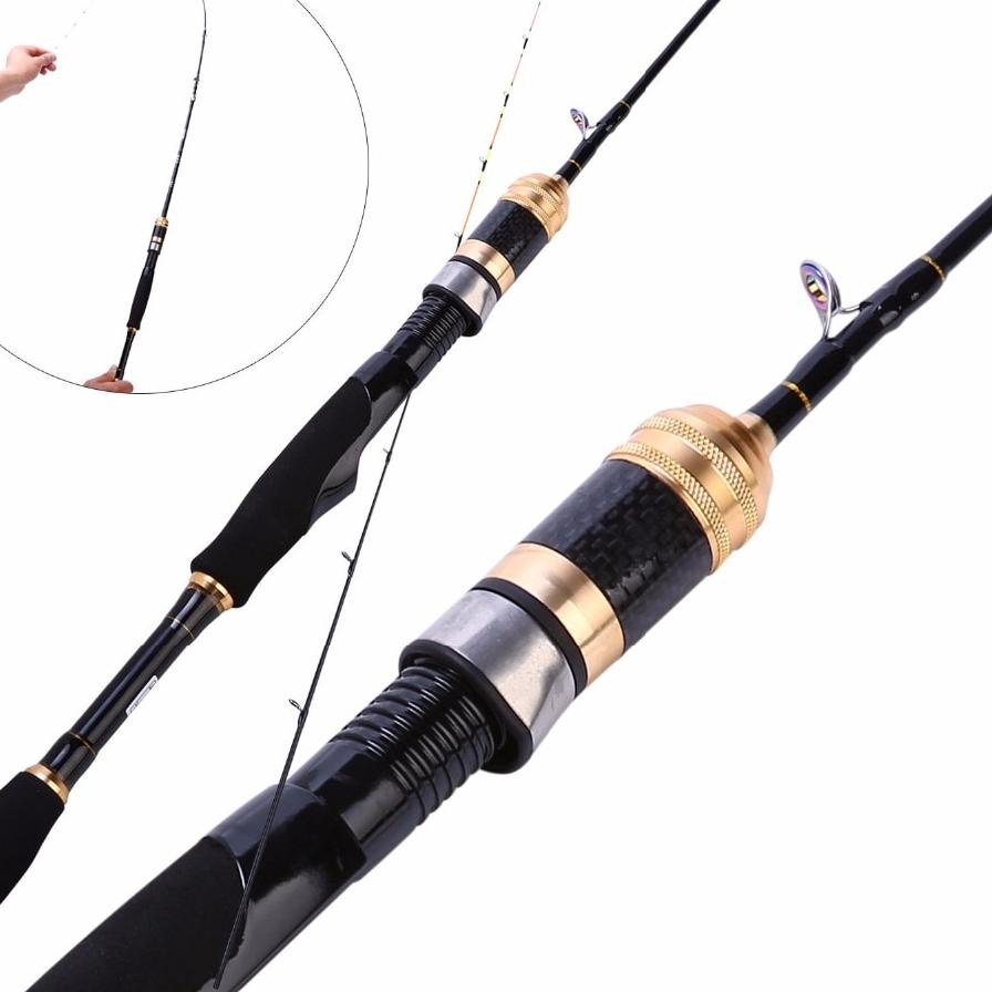 Langsung Beliii.. YUDO Joran Pancing Spinning Fishing Rod Joran Pancing 1.2M Bahan Karbon Fiber Lemb