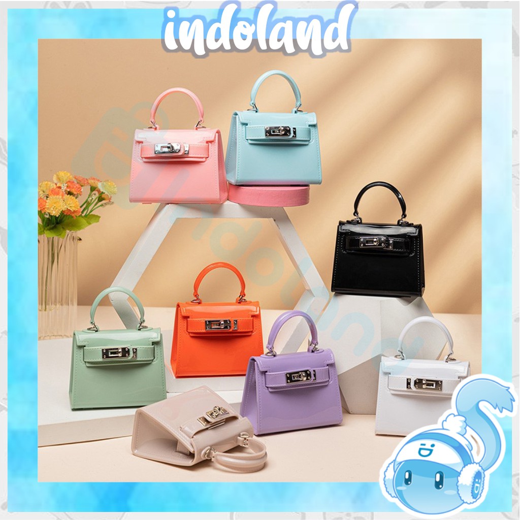 ☀ INDOLAND ☀ WD013 Tas Mini Jelly Tas Mini Rubber Fashion