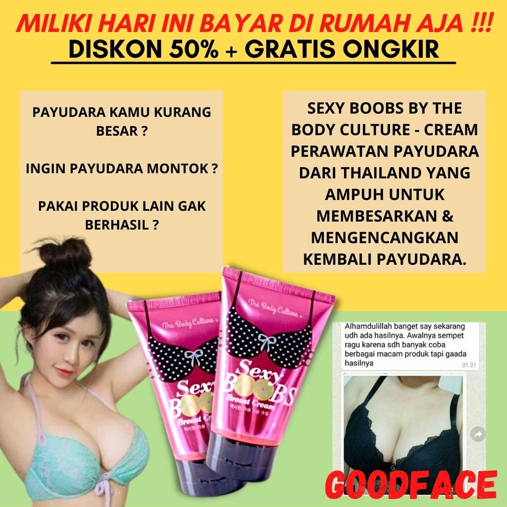 SEXY BOOBS BREAST CREAM BY THE BODY CULTURE PEMBESAR PAYUDARA PENGENCANG PAYUDARA CREAM PAYUDARA MONTOK PEMONTOK PAYUDARA