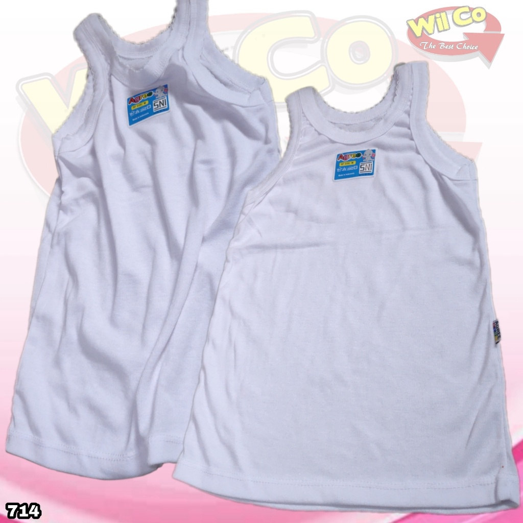 K714 - (Harga Per 1 Potong) SINGLET KAOS DALAM ANAK COWOK PAKAIAN DALAM ANAK AGREE KIDS USIA (4 -12 Thn)