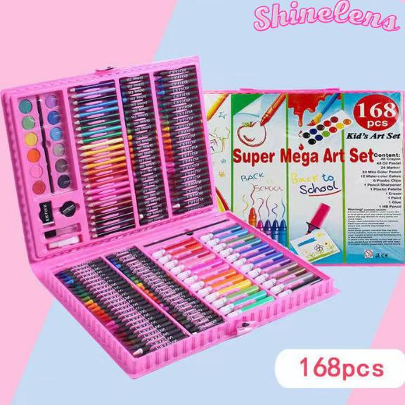 

Crayon 168 PCS Set Alat Gambar Alat Tulis & Lukis Menggambar Melukis