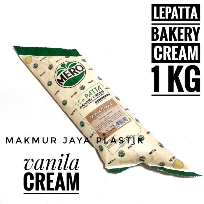 

Krim- Le Patta - Vanila Lepatta Bakery Cream Vanila Cream Mero 1 Kg -Krim.