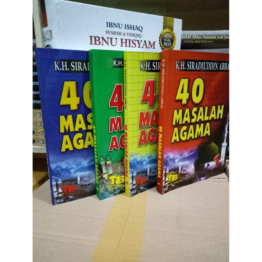 Jual buku Buku 40 Masalah Agama.Kh.Sirajuddin Abbas Jild. 1 2 3 4. .1 Sett 4 Buku.  .Lengkap.
