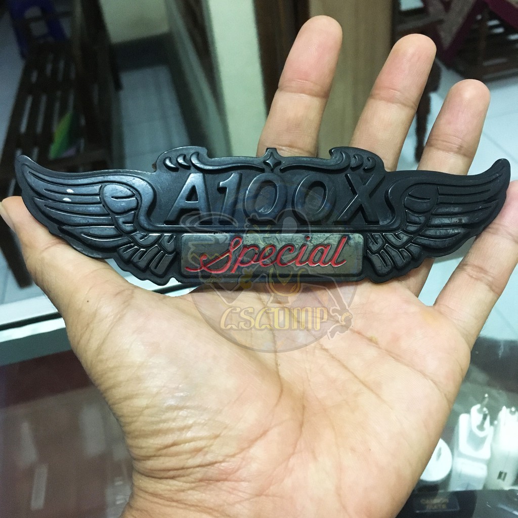 Emblem Logo Box Cover Tutup Accu Aki Suzuki A100X Special