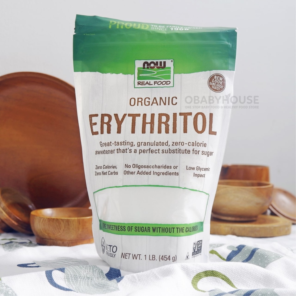 

Now Real Food Organic Erythritol 454 gr