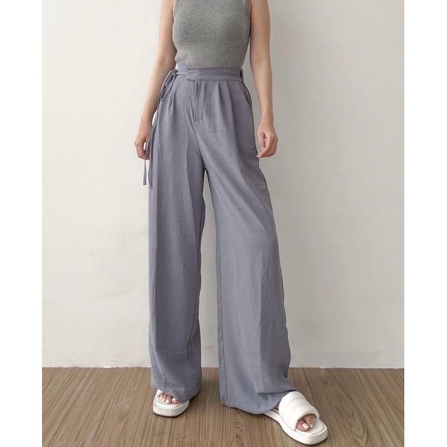 IL - OLIVER PANTS KULOT | AERA RAYON HIGHWAIST PANTS | Zoey Culotte Pants Wanita