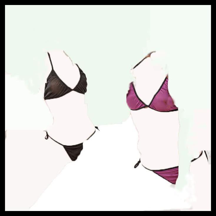 SEXY BRA LINGERIE BIKINI TALI BRA + G STRING MINI SET B027 - HITAM