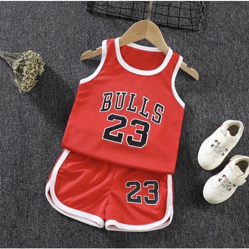 jersey basket anak - bulls