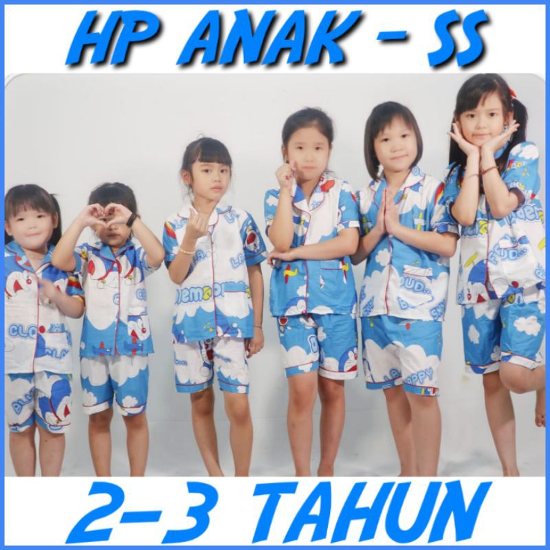 Piama couple baju tidur Hotpen 3/4 mom and kids setelan katun jepang CLoud awan / piyama pajamas