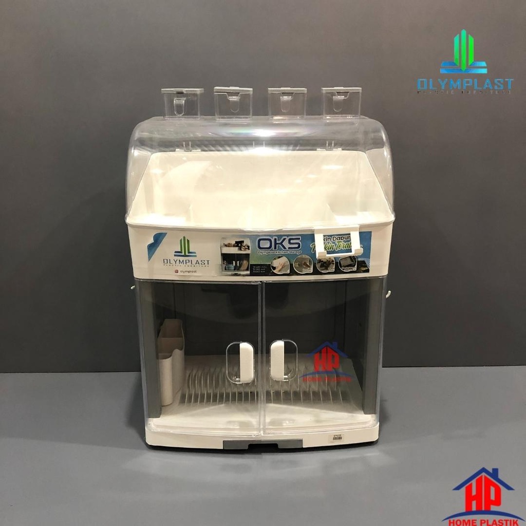 OLYMPLAST - OKS Lemari Rak Piring / Olymplast Kitchen Storage / Rak Peyimpanan Dapur