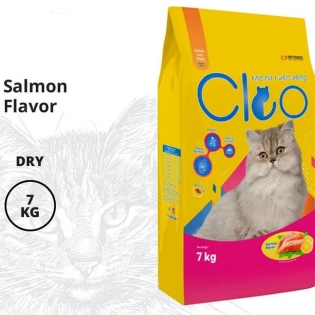 grab gojek cleo salmon 7 kg - makanan kucing cleo rasa salmon