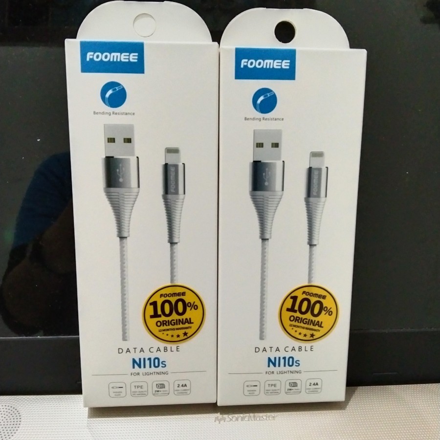 Kabel Iphone FOOMEE NI10s Kabel Data Lightning Fast Charging 100CM