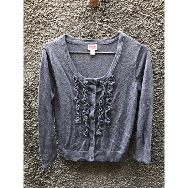 cardigan ruffle