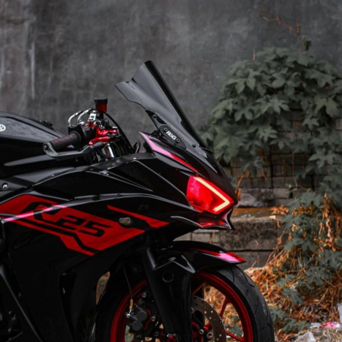 Windshield R25 jenong zero gravity Visor r25 zero gravity - HITAM PEKAT MN