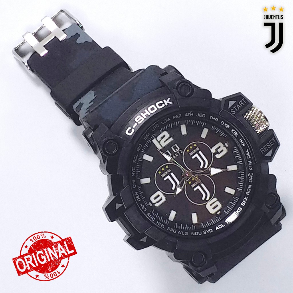 [SPECIAL EDITION] Jam Tangan Juventus Tali Hitam Army