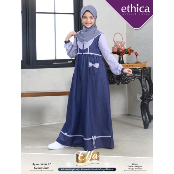 SARIMBIT ETHICA 2022 ELFA 233 DENIM BLUE AYUMI 312 KAHFI 199 AYUMI KIDS 21 KAHFI KIDS 149