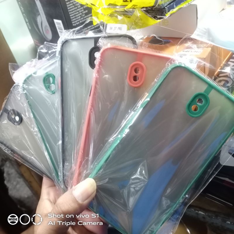 SOFTCASE SILIKON BUMPER CASE AERO SAMSUNG J7 PRO My CHOICE + RING KAMERA