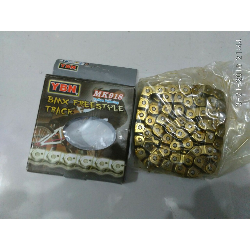 rantai single speed YBN halflink gold
