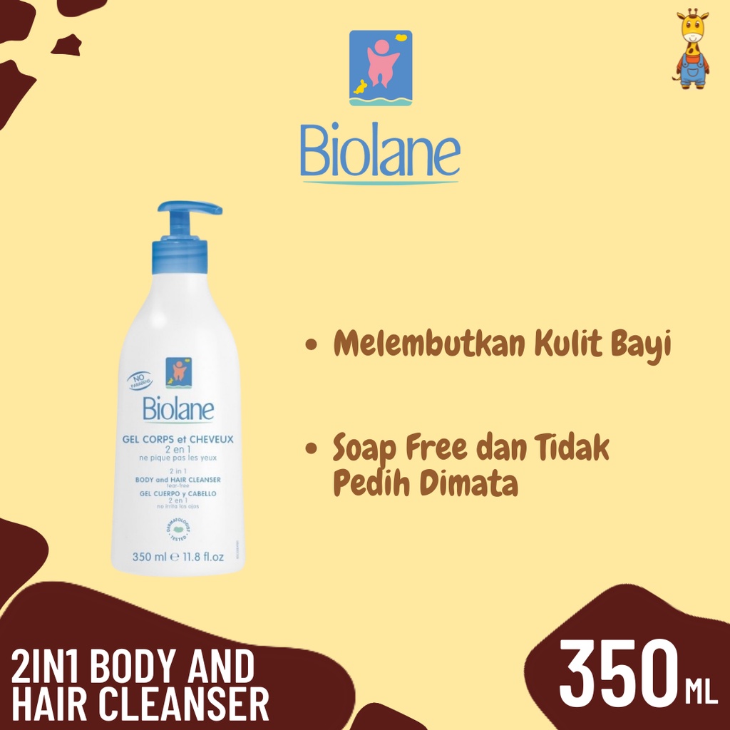 Biolane 2in1 Body and Hair Cleanser 350ML &amp; 750ML