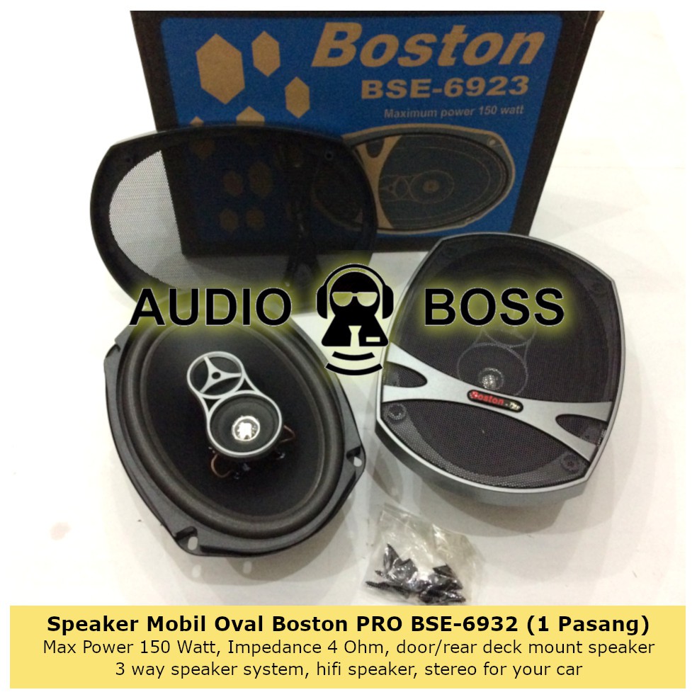 Speaker Mobil Oval Boston PRO BSE-6923 BSE 6923 Car Speaker Spiker Boston 3 Way Hifi