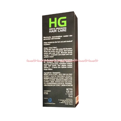 Hg Mens Grooming Hair Care Hair Tonic 125ml Menutrisi dan Menguatkan akar Rambut HGmen Hgmens