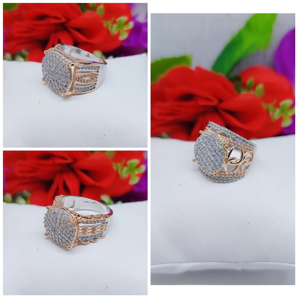 Cincin wanita permata lapis emas perhiasan xuping jewelry 0058-0060