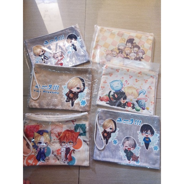 Pouch anime yuri on ice, touken ranbu, mystic messenger, owari no seraph / seraph of the end