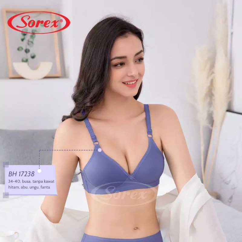 SOREX Bra Super Soft 17238 Busa Tipis Tanpa Kawat Setara Cup B