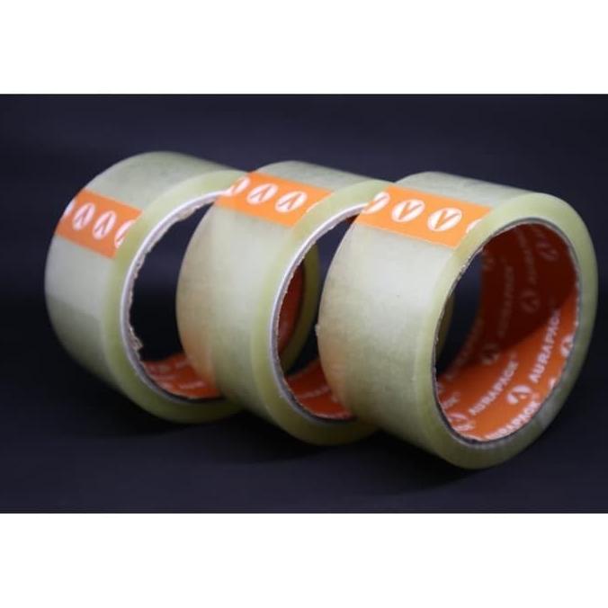 

PROMO GOJEK / GRAB 1 DUS LAKBAN BENING-COKLAT 60 YARD AURAPACK