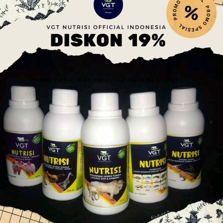 (TERPERCAYA) VGT nutrisi Ternak Sapi Kambing Domba Kuda Babi Kerbau Unggas Ayam kampung Broiler Bebe