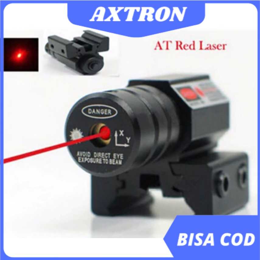TaffLED Tactical Red Dot Laser Gun Picatinny Mount Airsoft Rifle HL-1 / Laser Scope Merah Laserscope
