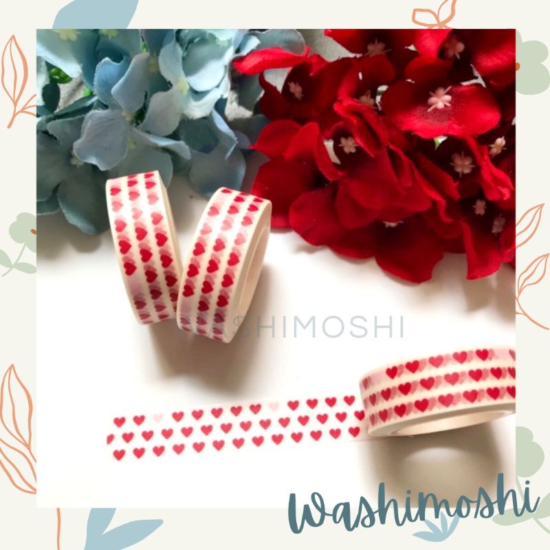 

Washimoshi Masking Washi Tape Heart (2) Design