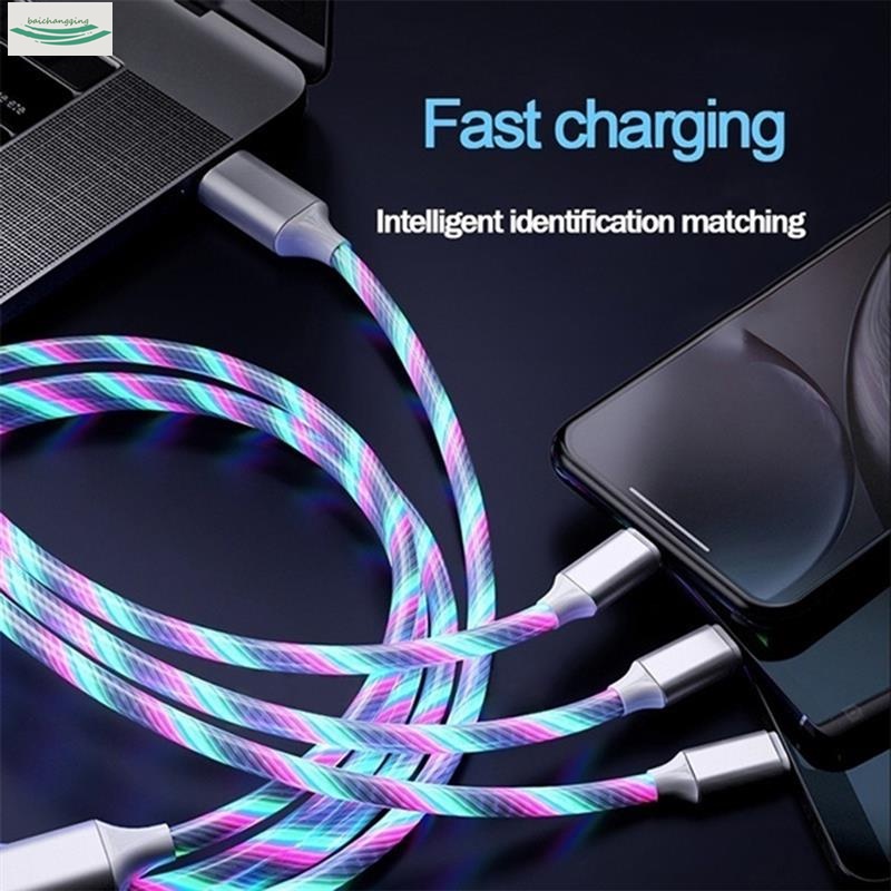 3 In 1 LED Fast Charging Cable